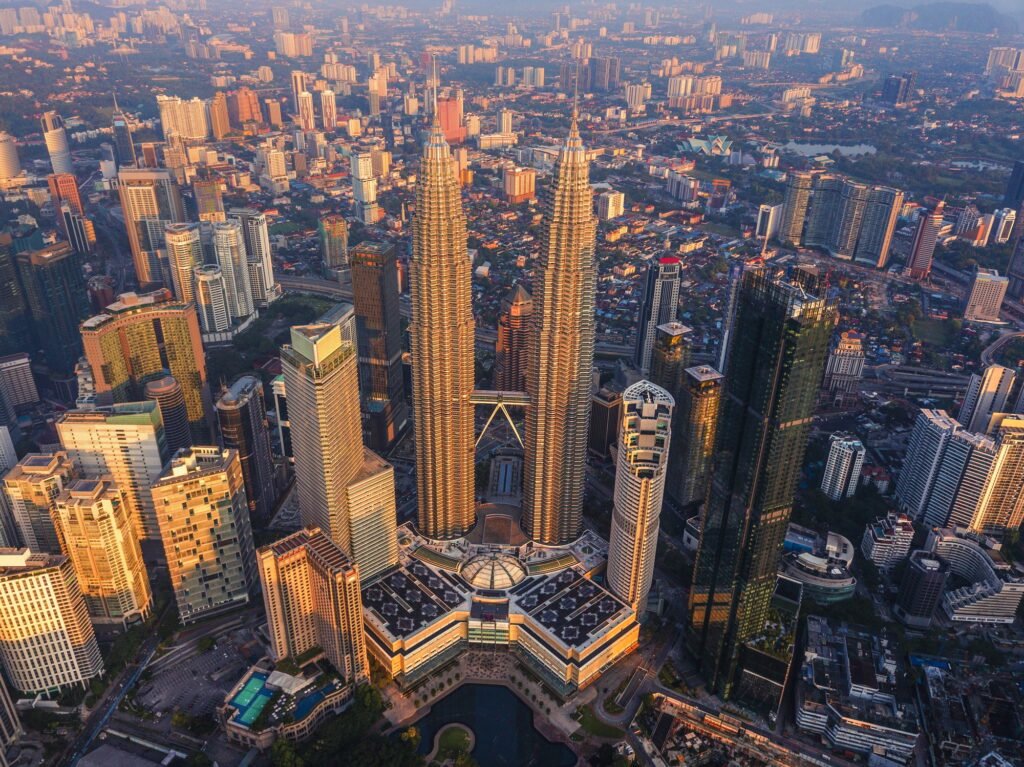Kuala Lumpur Downtown, Malaysia, urban city in Asia.
